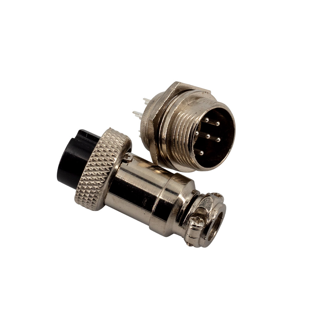 10x GX16 6 Pin Stecker + Buchse