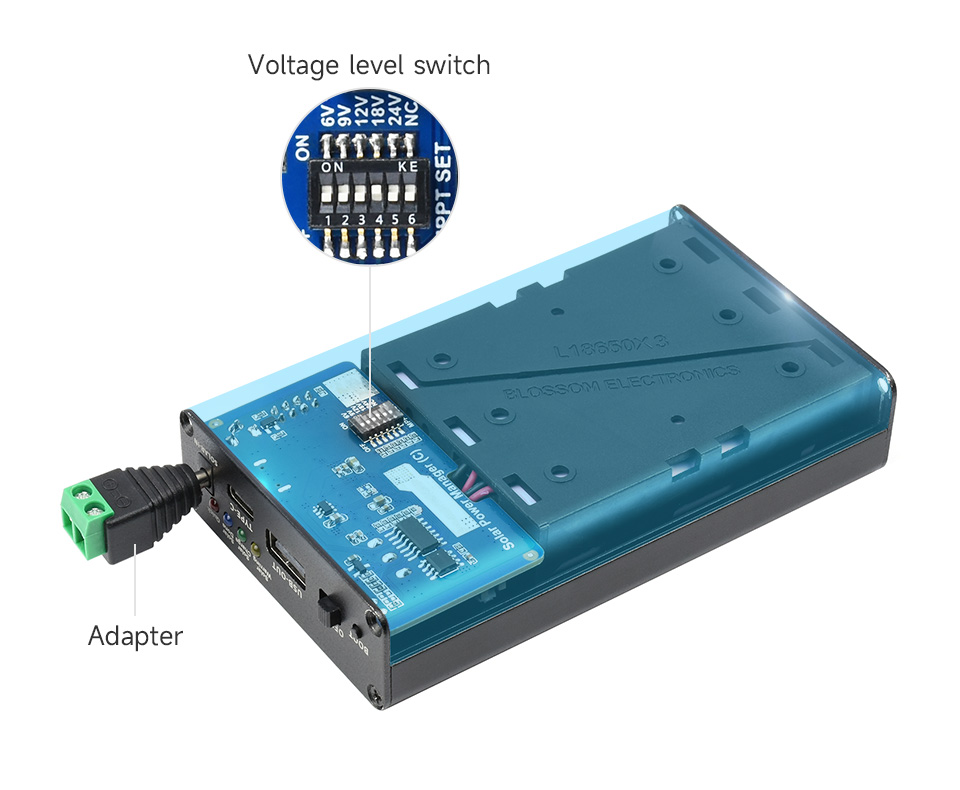 Waveshare Solar Power Manager (C) für 3x 18650