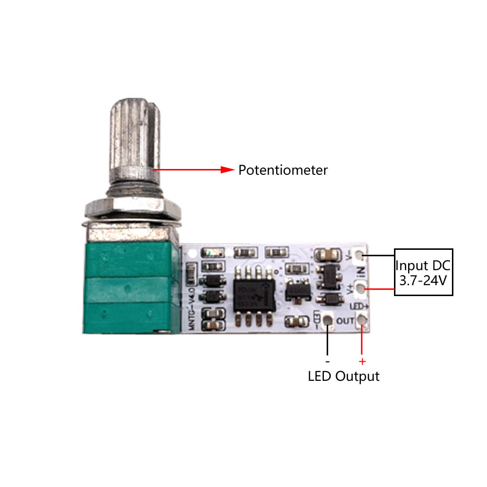 LED Dimmer Spannungswandler Modul DC 3,7 - 24V