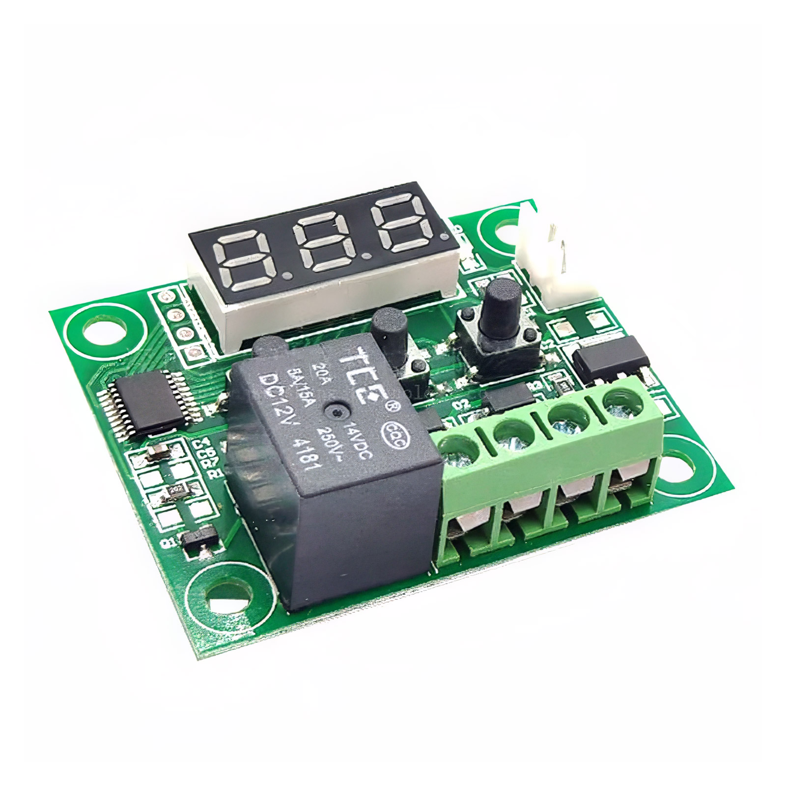 W1209 DC 12V Digitale Temperaturanzeige mit Regler (blau)