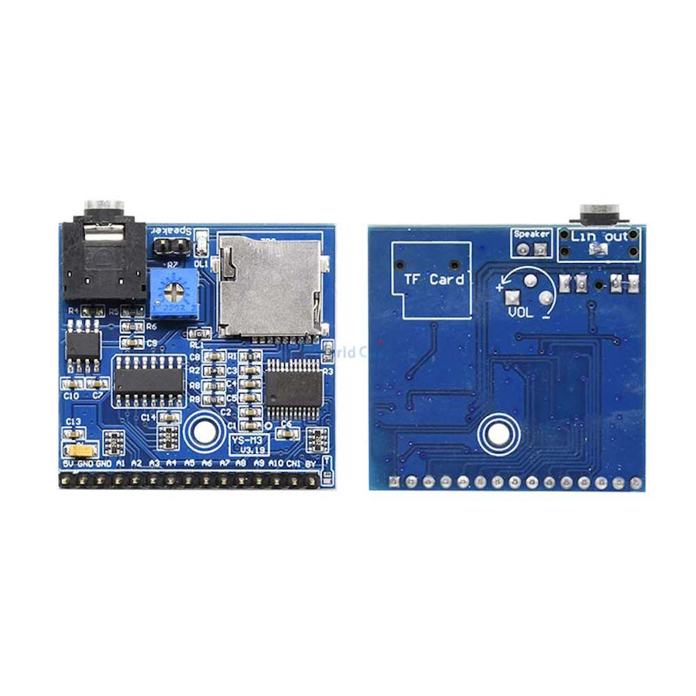 MP3 WAV Wiedergabe Modul mit 5W Class D Verstärker