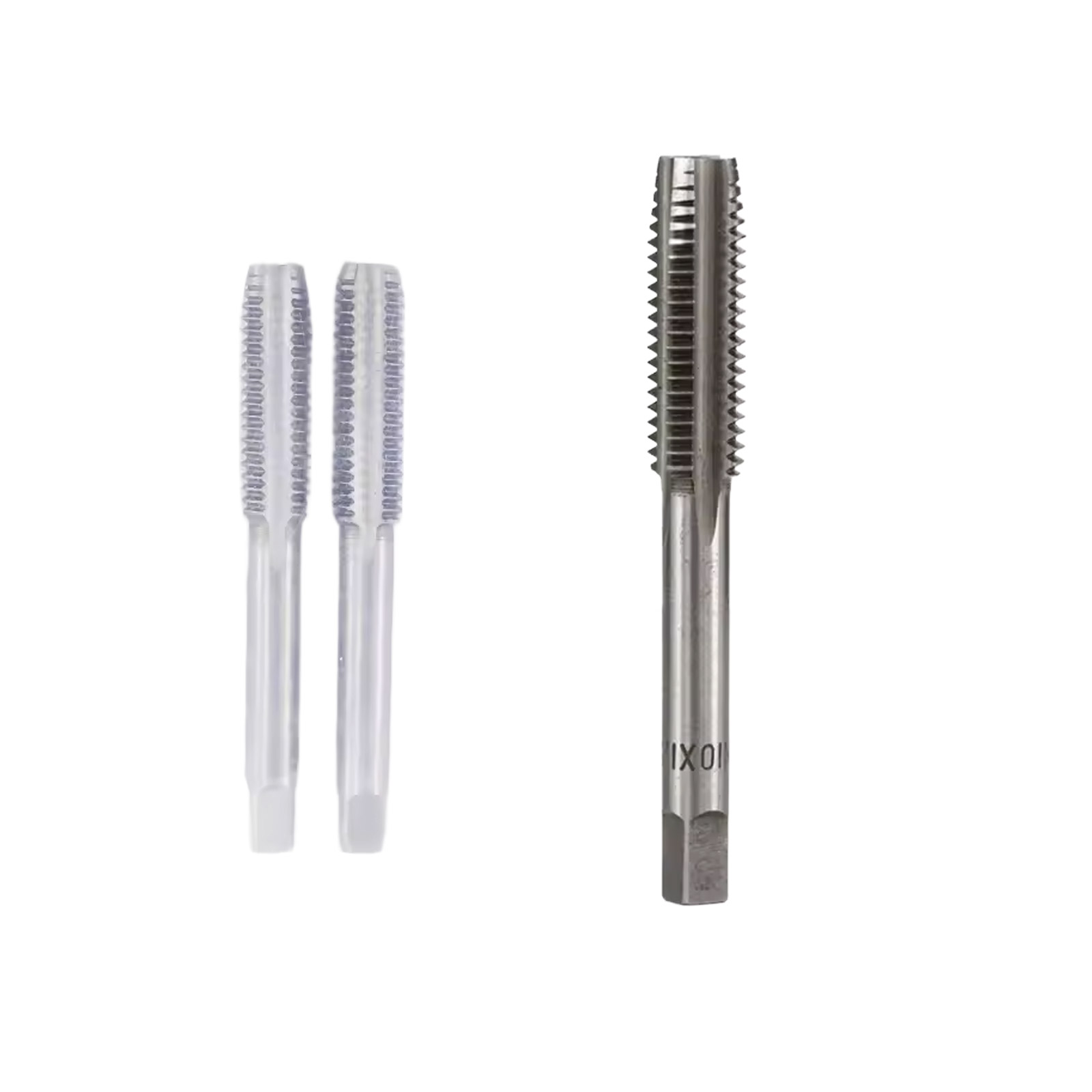 2x M10 Gewindebohrer HSS – Metrischer Handgewindebohrer mit gerader Nut