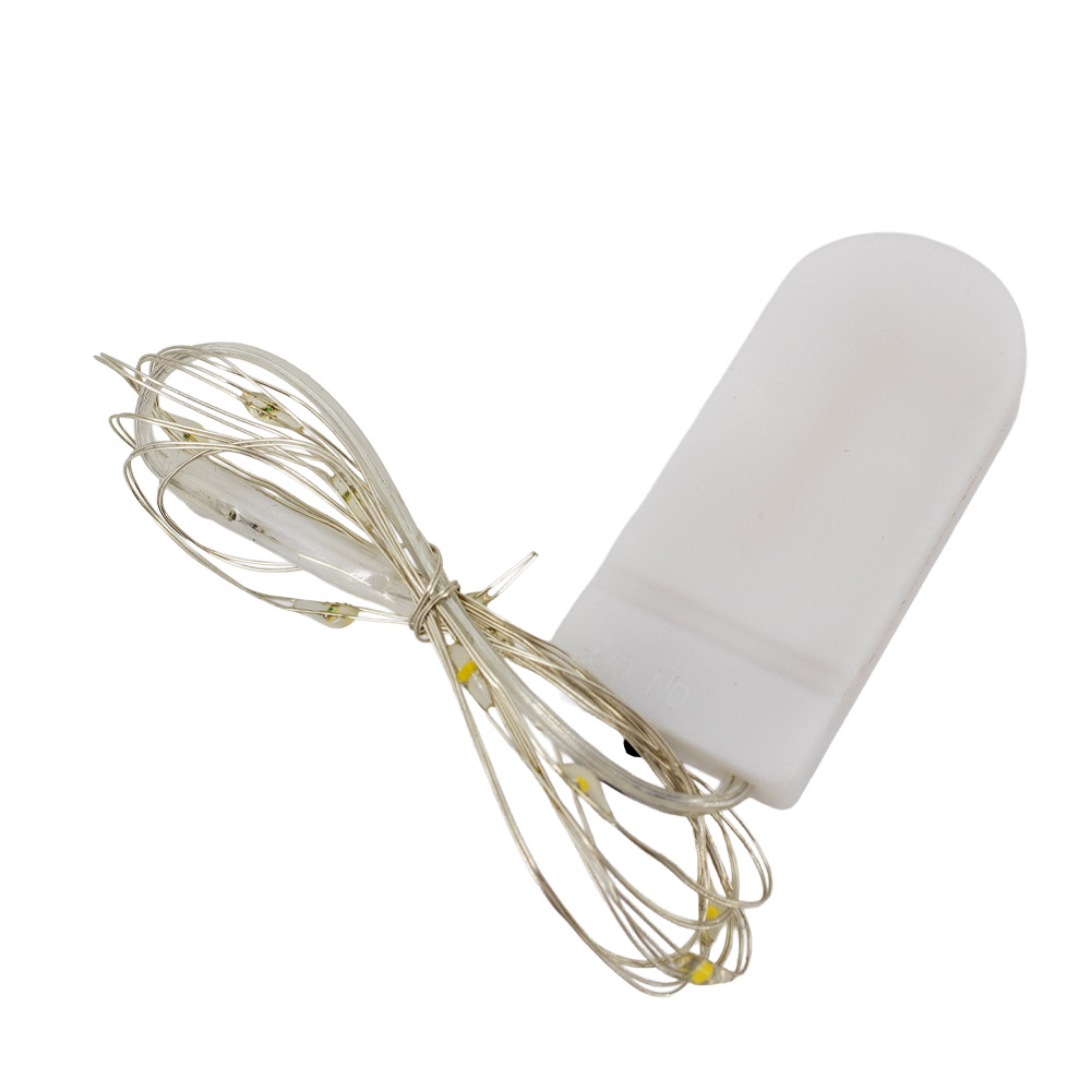 Mini LED Lichterkette warmweiß 1 Meter batteriebetrieben