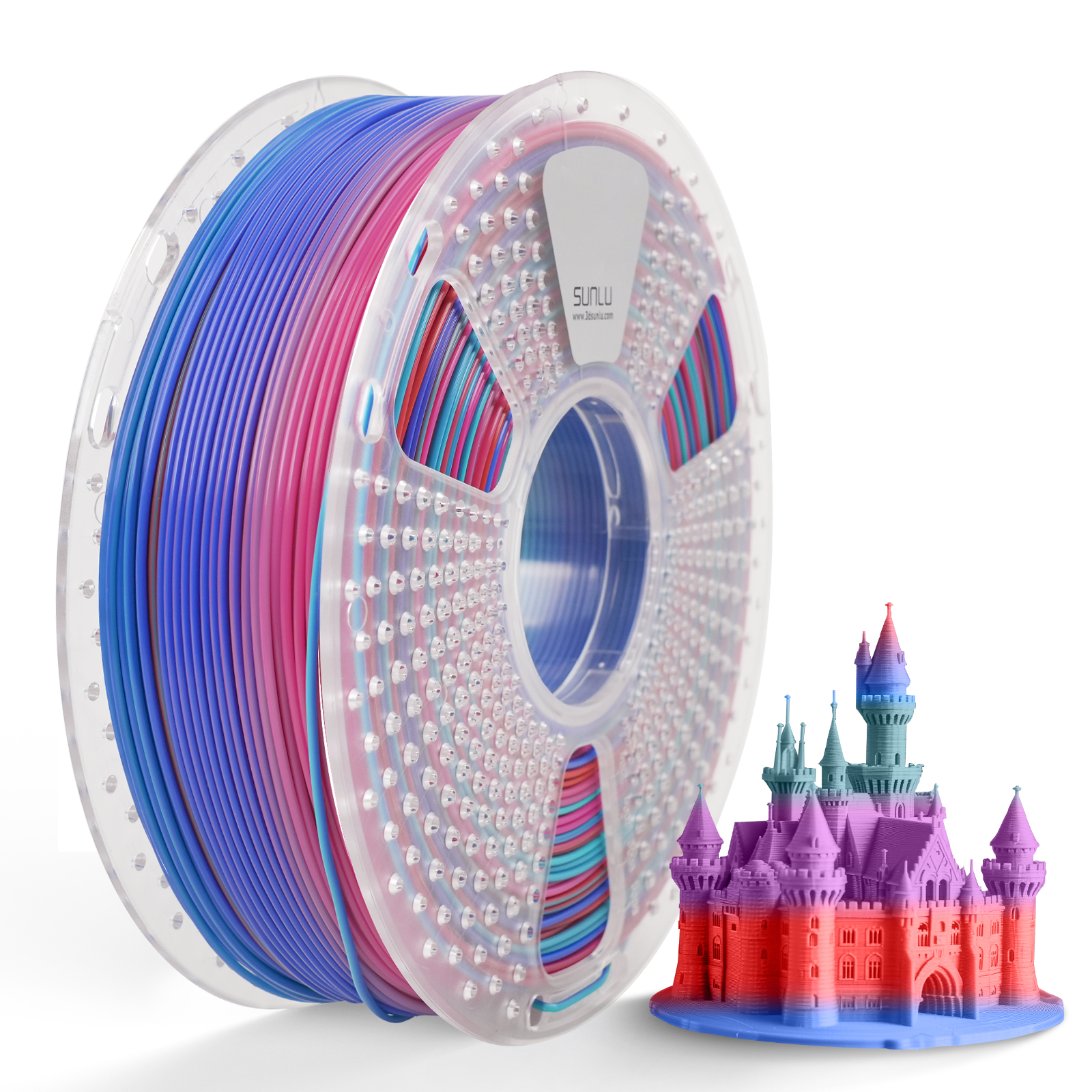 Sunlu PLA Rainbow Filament "02" 1.75mm 1kg