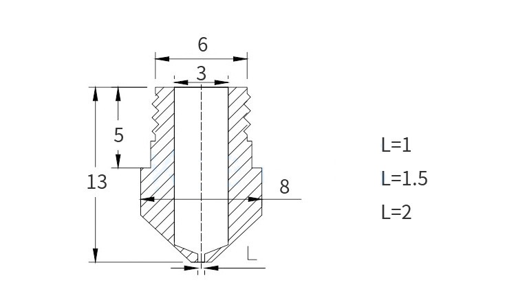 MK8 Düse 1.0mm / 1.75mm