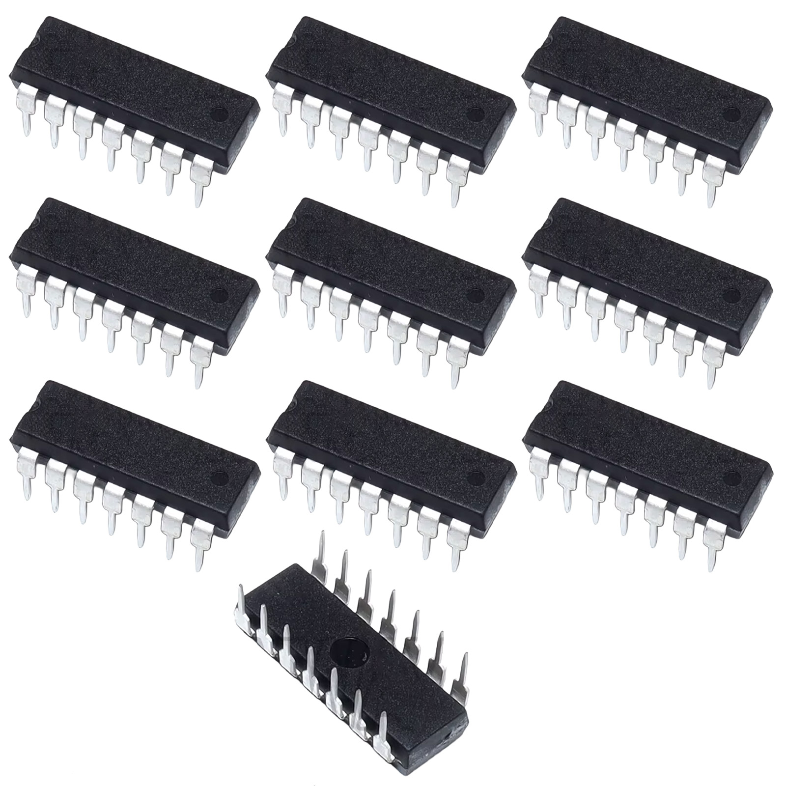 10x SN74HC595N 8-Bit Schieberegister IC DIP-16 für serielle zu parallele Wandlung
