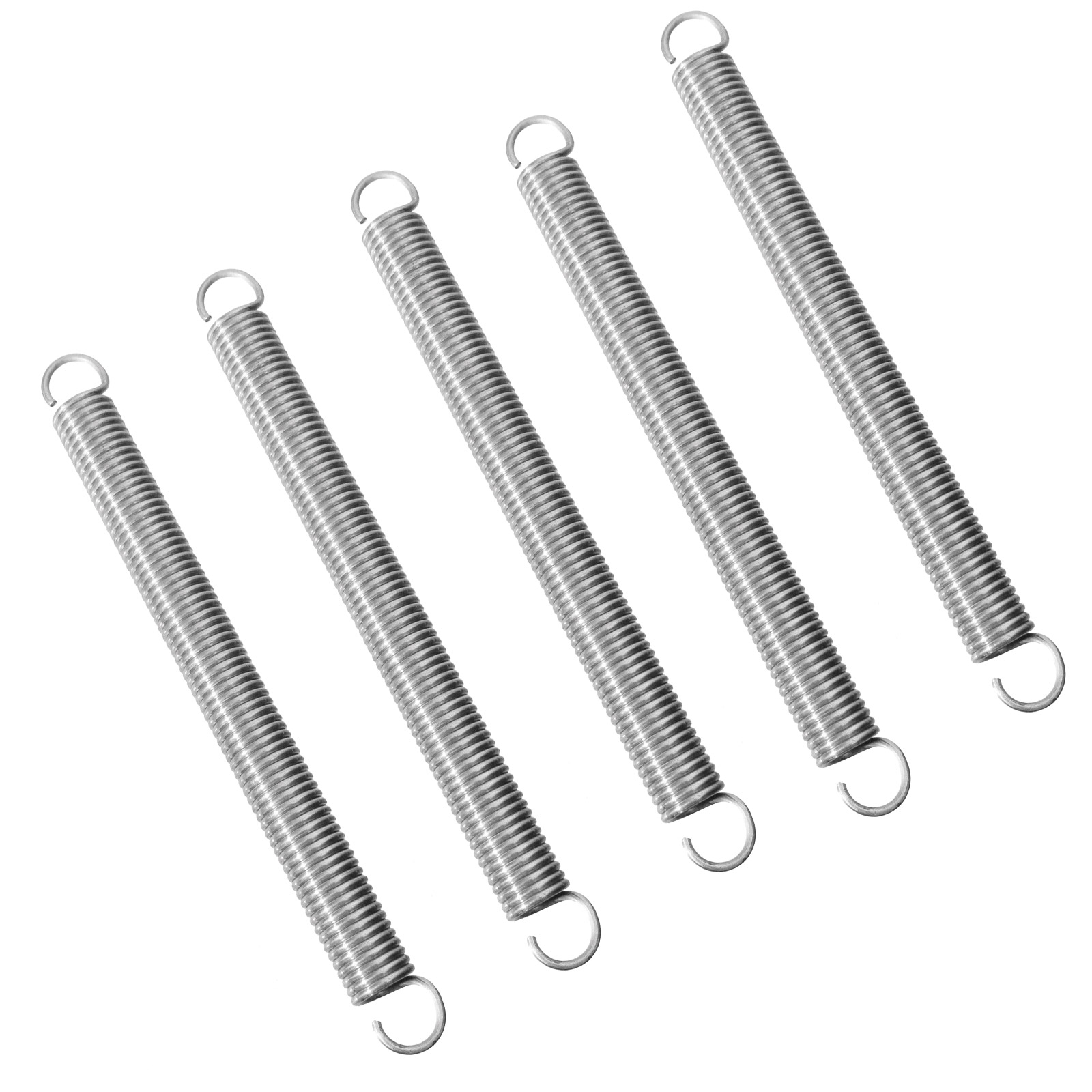 5x Zugfeder Edelstahl 0,4 x 3 x 30 mm - Spannfeder für Mechanik und Modellbau