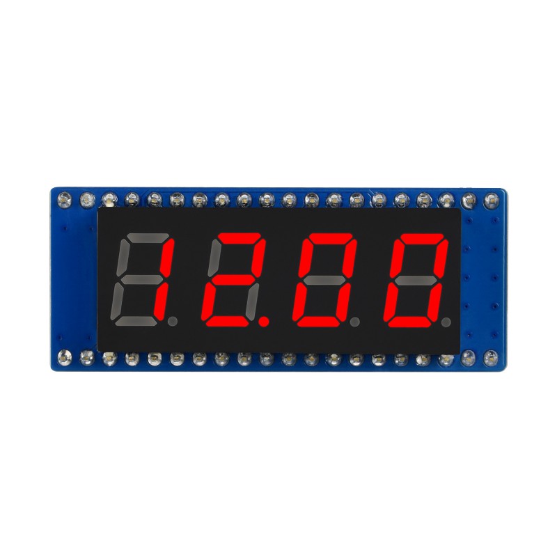 Waveshare 4-Stellen 8-Segment Display Modul mit DS3231 RTC für Raspberry Pi Pico