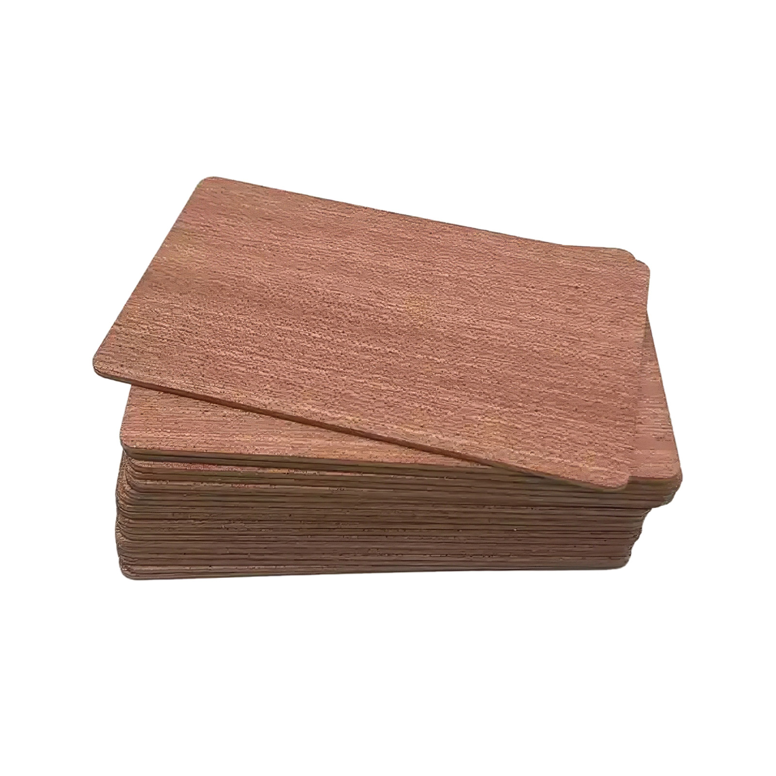 10 NFC213 RFID-Karten aus Bambus– Lasergravurfähige RFID-Tags 13,56 MHz (Sapele)