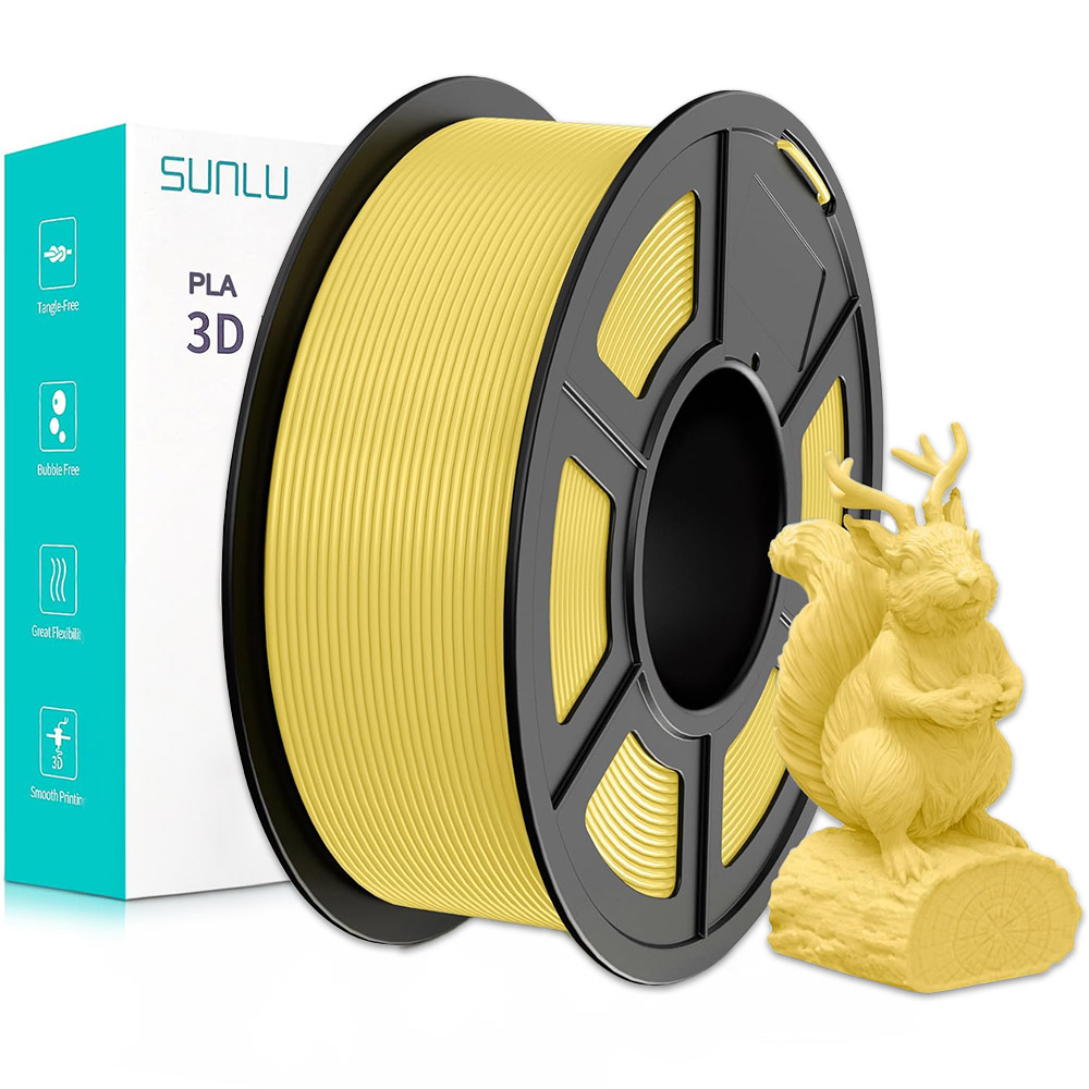 Sunlu PLA Filament Lemon Yellow (Macaron) 1.75mm 1kg