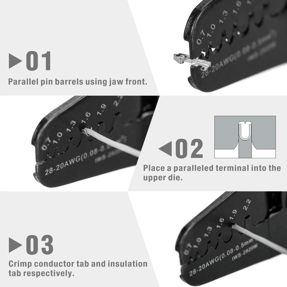 Crimpzange IWISS 2820M 28-20 AWG