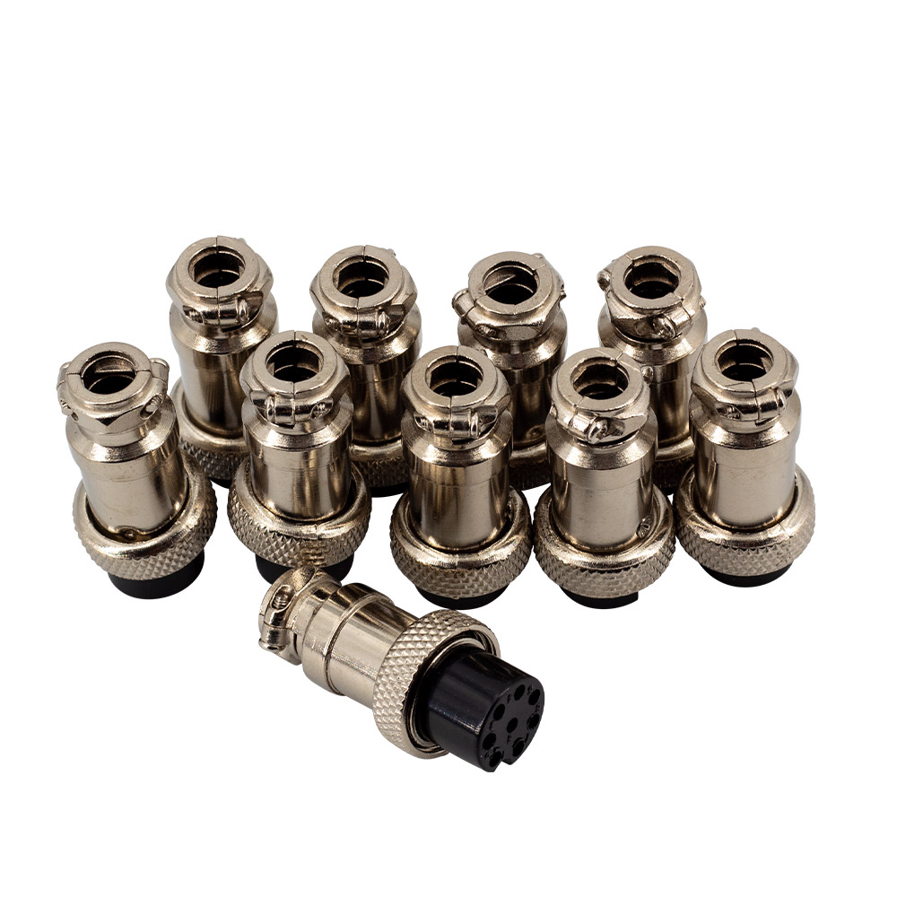 10x GX16 8 Pin Stecker + Buchse