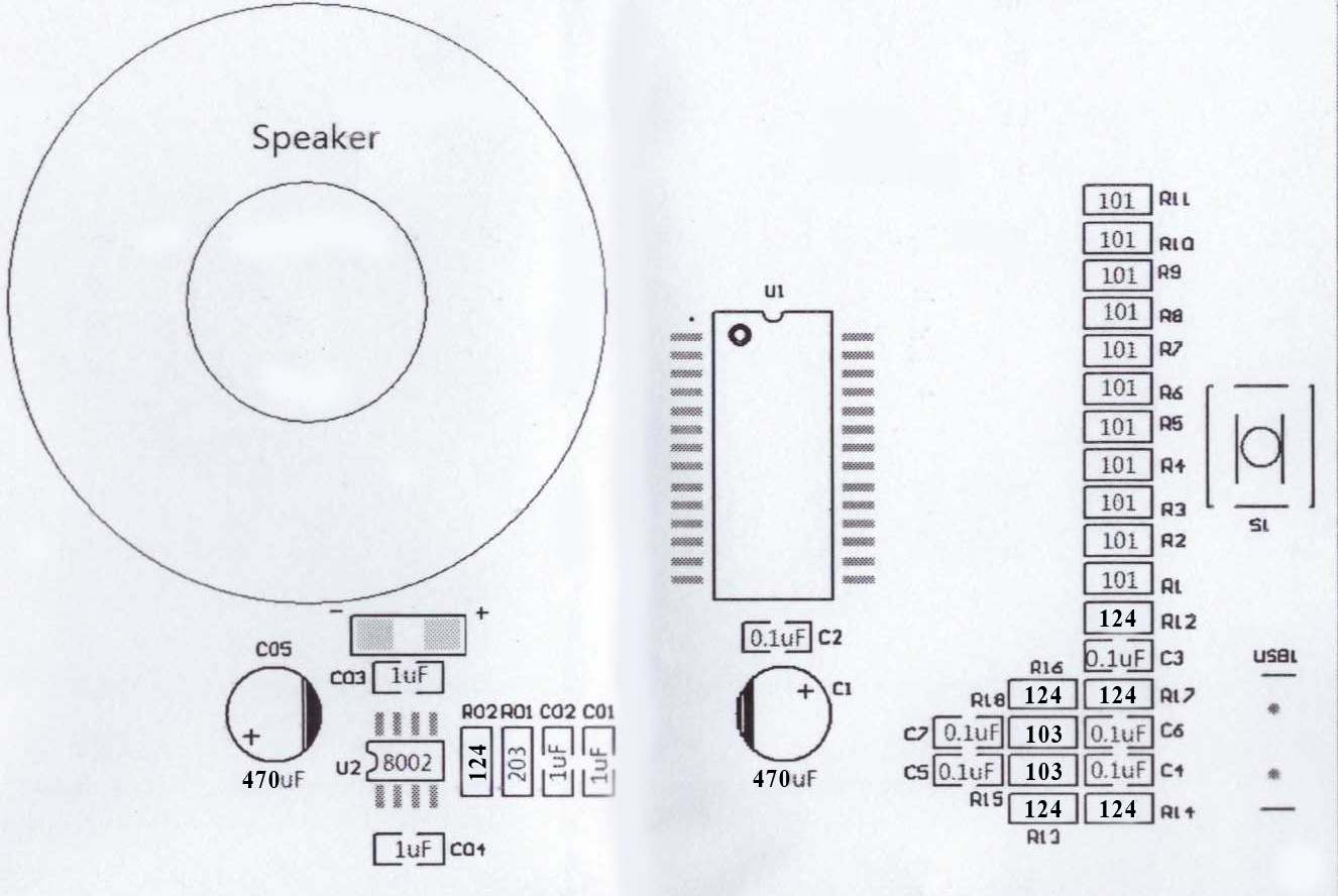 LED Musik Ton-Spektrum Anzeige Bausatz