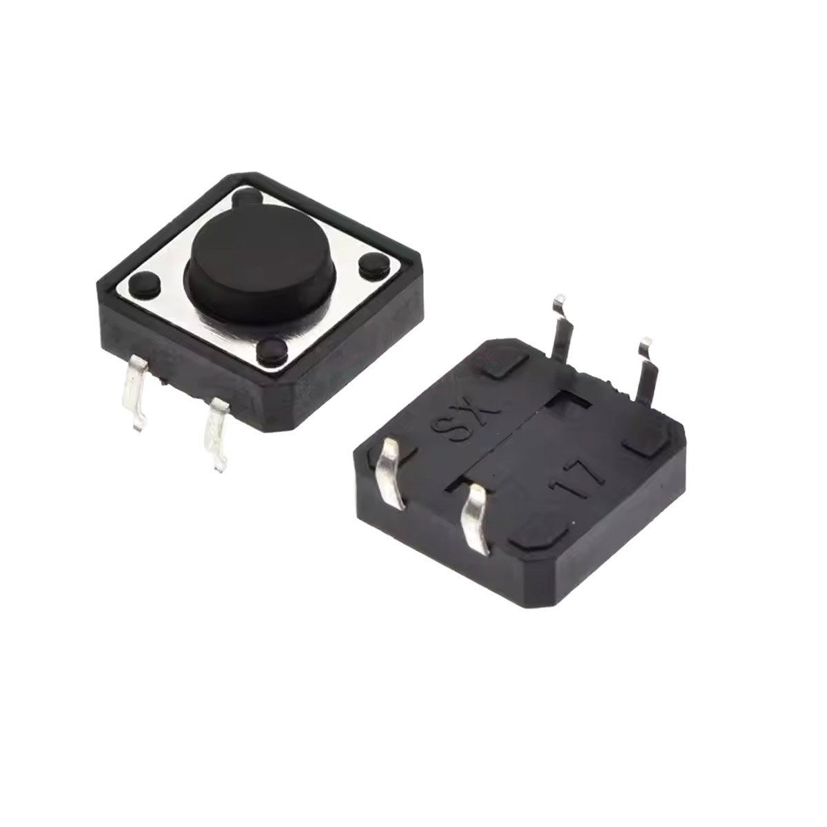 10x Taster 12x12x5mm THT Druckknopf Microtaster 4-Pin Momentary Switch