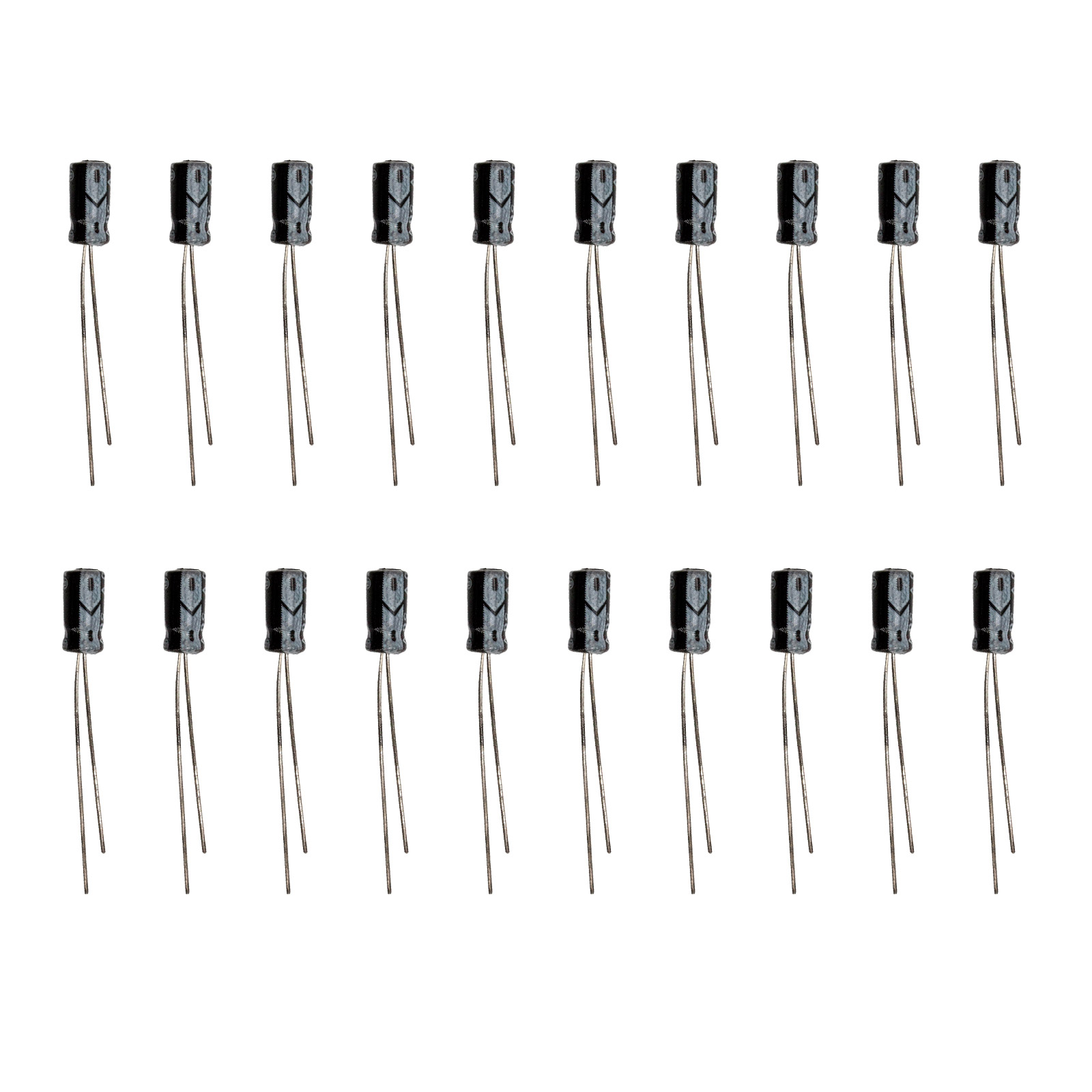 20x Elko Elektrolytkondensator 50V 1UF 4x7mm Radial