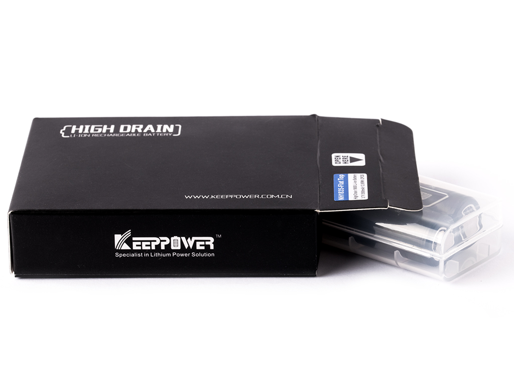 2er Set Keeppower IMR18650 - 3120mAh, 3,6V - 3,7V Li-Ionen-Akku (US18650VTC6)