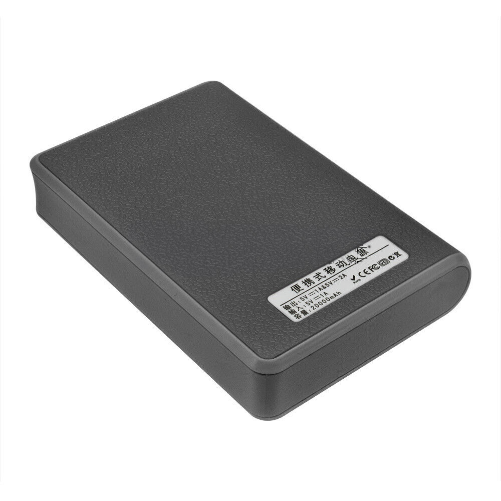 Power Bank Gehäuse 20.000mAh Schwarz für 4x 18650 Lithiumbatterien