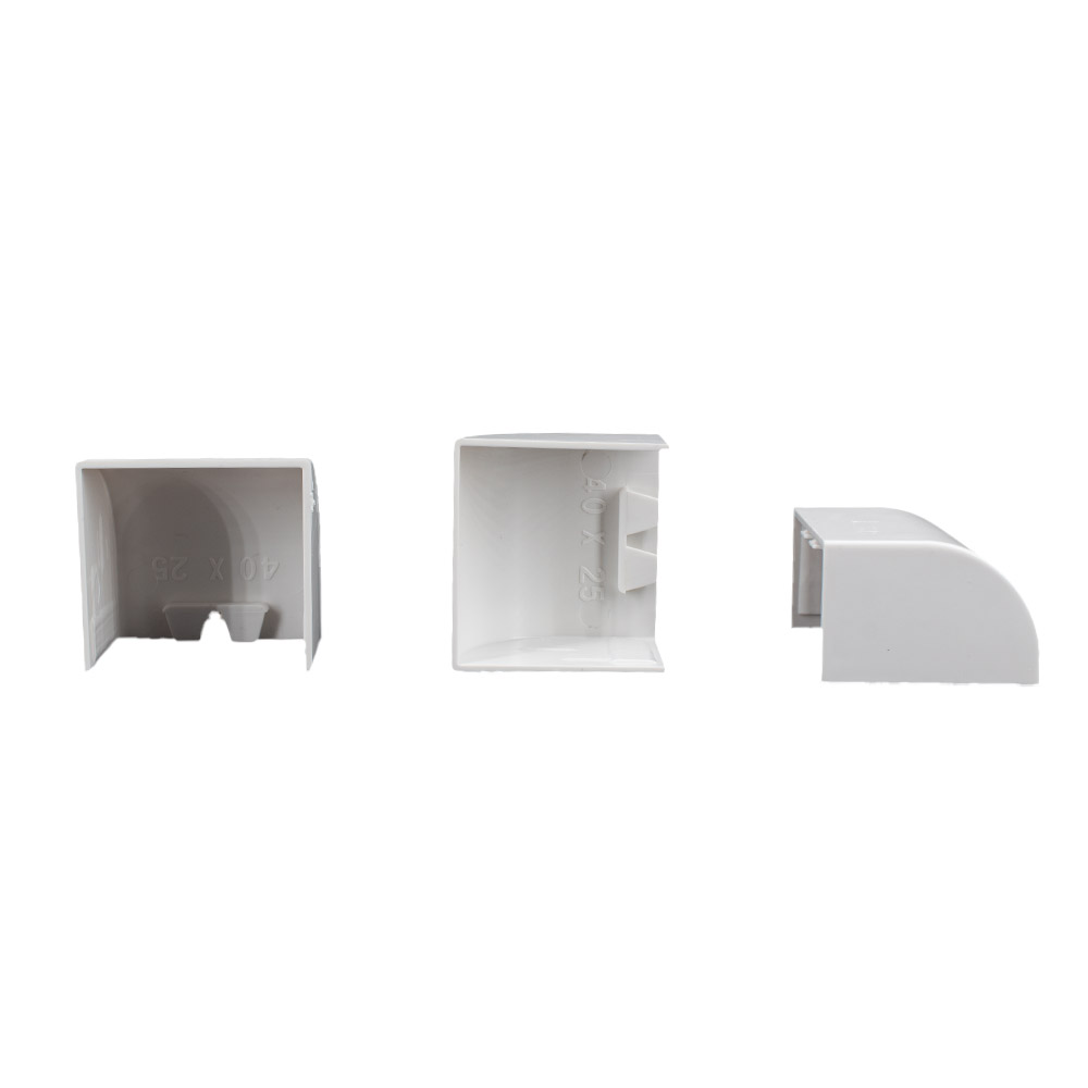 10x yourDroid Kabelkanal Endkappe 40x25 weiss