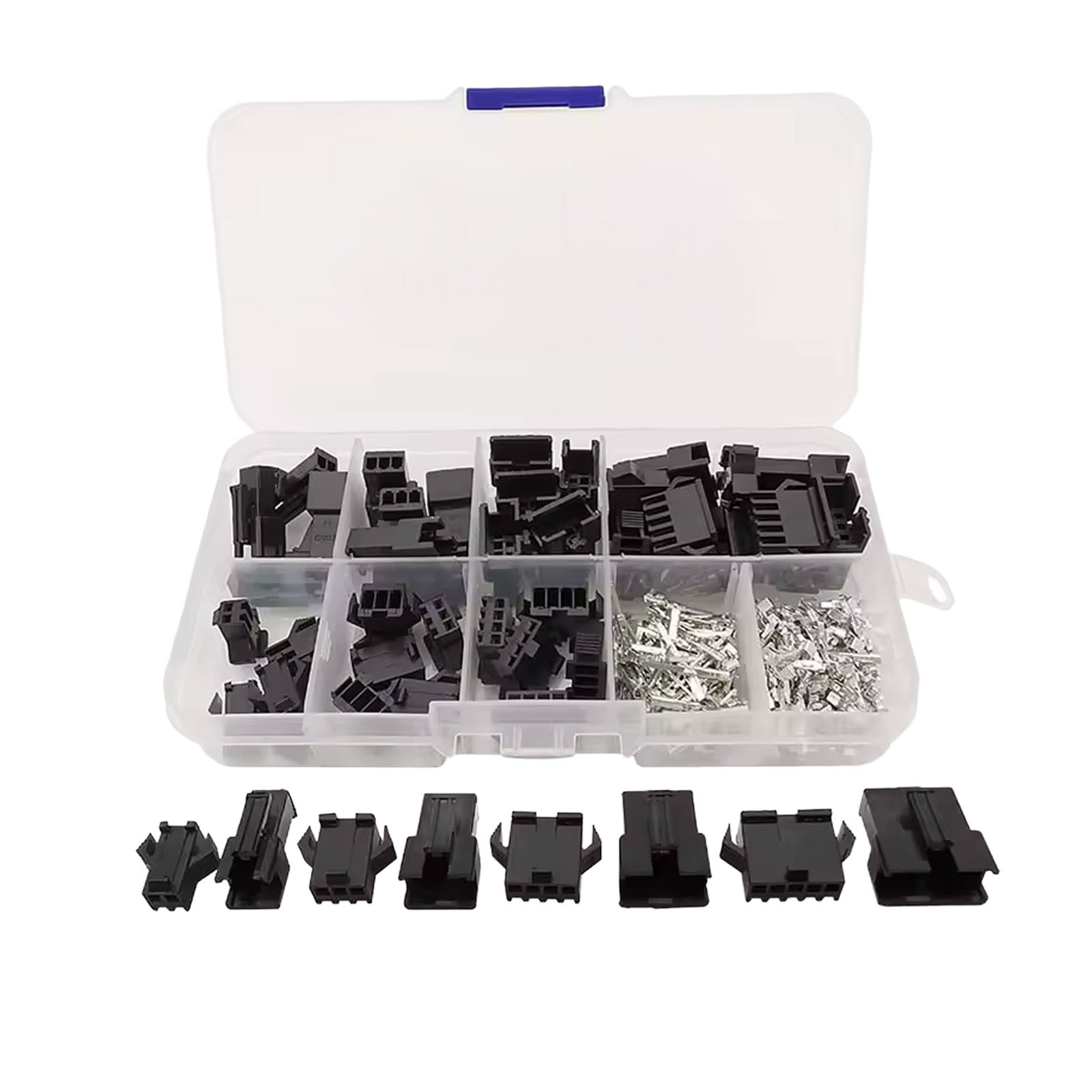 SM 2.54mm Crimpgehäuse Sortiment mit Kontakten 200 Teile