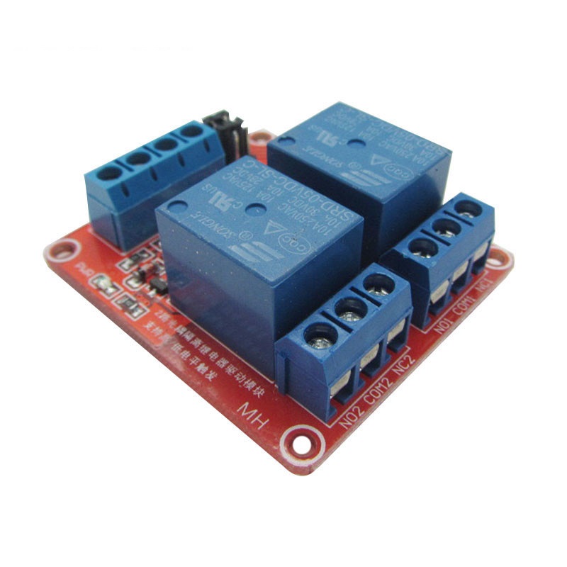 2 Kanal Relais Modul 5V High / Low Level Trigger einstellbar
