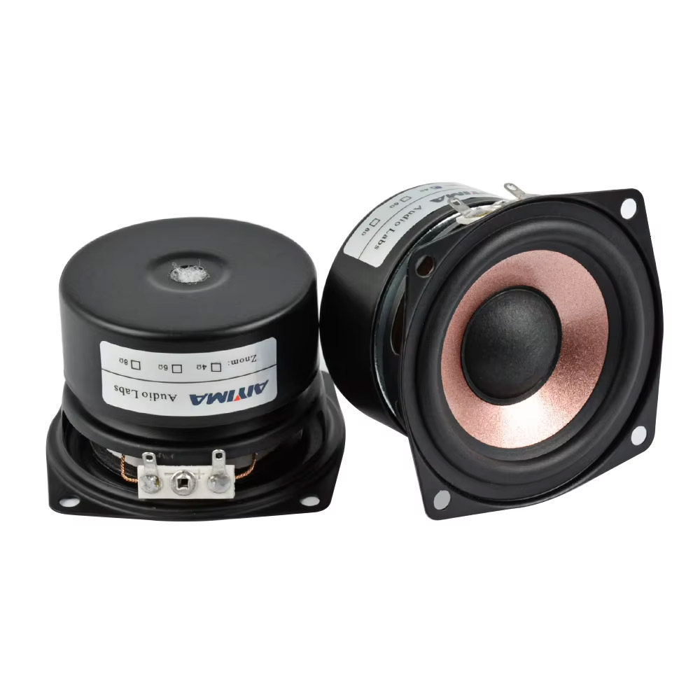 AIYIMA 2x HiFi Lautsprecher 2.5 Zoll 8 Ohm 15W Full Range Audio Speaker Set