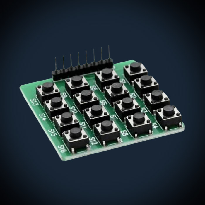4x4 Keypad Modul mit Arduino UNO ansteuern