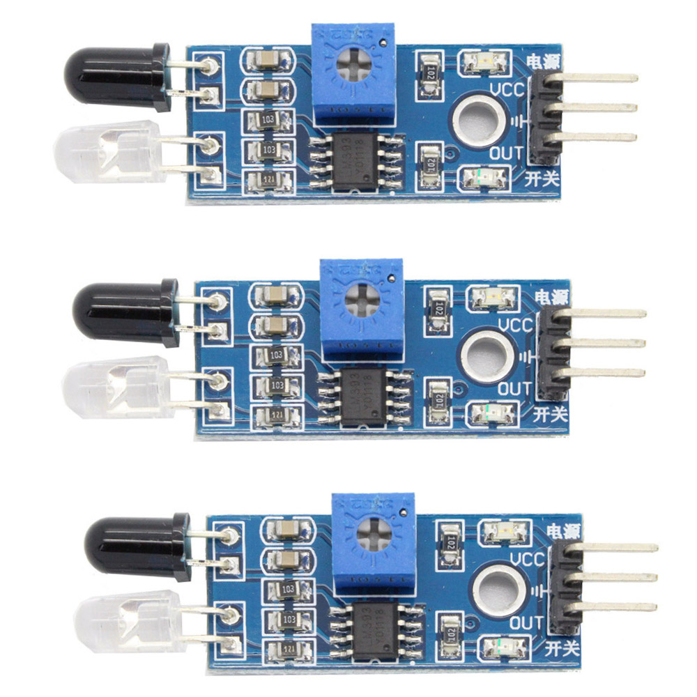 3x IR Infrarot Sensor Hinderniserkennung Abstandssensor