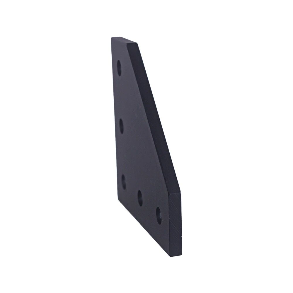 Verbindungsplatte L-Form 90° für 2020 Aluminiumprofile, schwarz