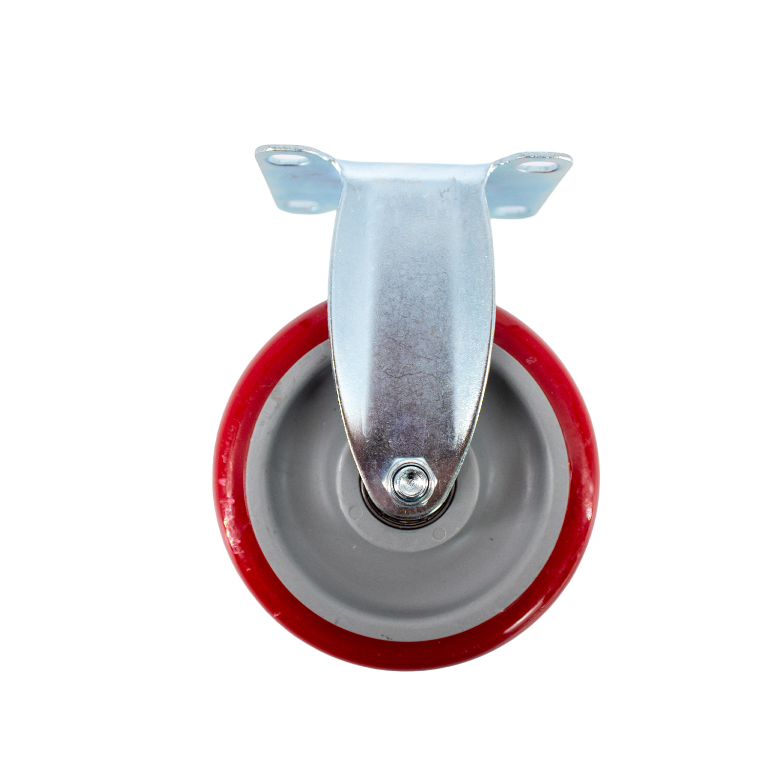 Lenkrolle 100mm fest Rot Transportrolle bis 110kg Traglast