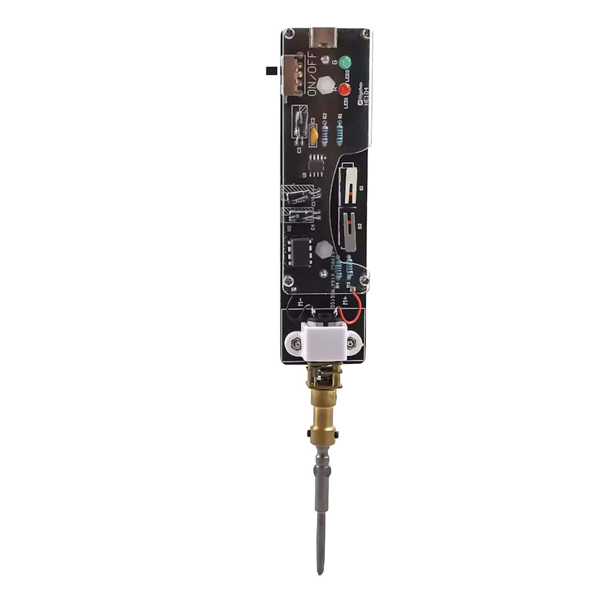Bausatz Wiederaufladbarer Elektronischer Schraubendreher DIY Kit mit 2 Bits