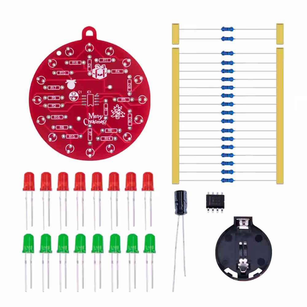 Bausatz NE555 LED Christbaumkugel Dekoration zum Löten