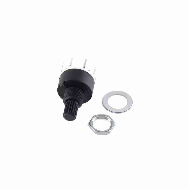 Drehschalter Potentiometer 16mm Band-Schalter 1 Pol 8 Positionen