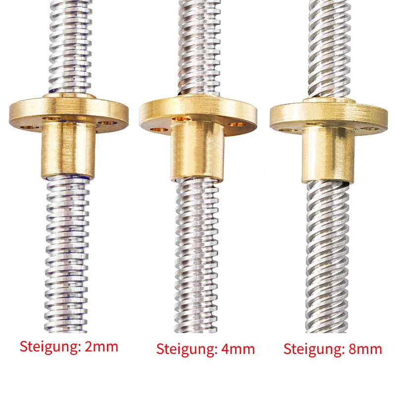 T8x2 Anti Backlash gefederte Messingmutter für Z-Achse