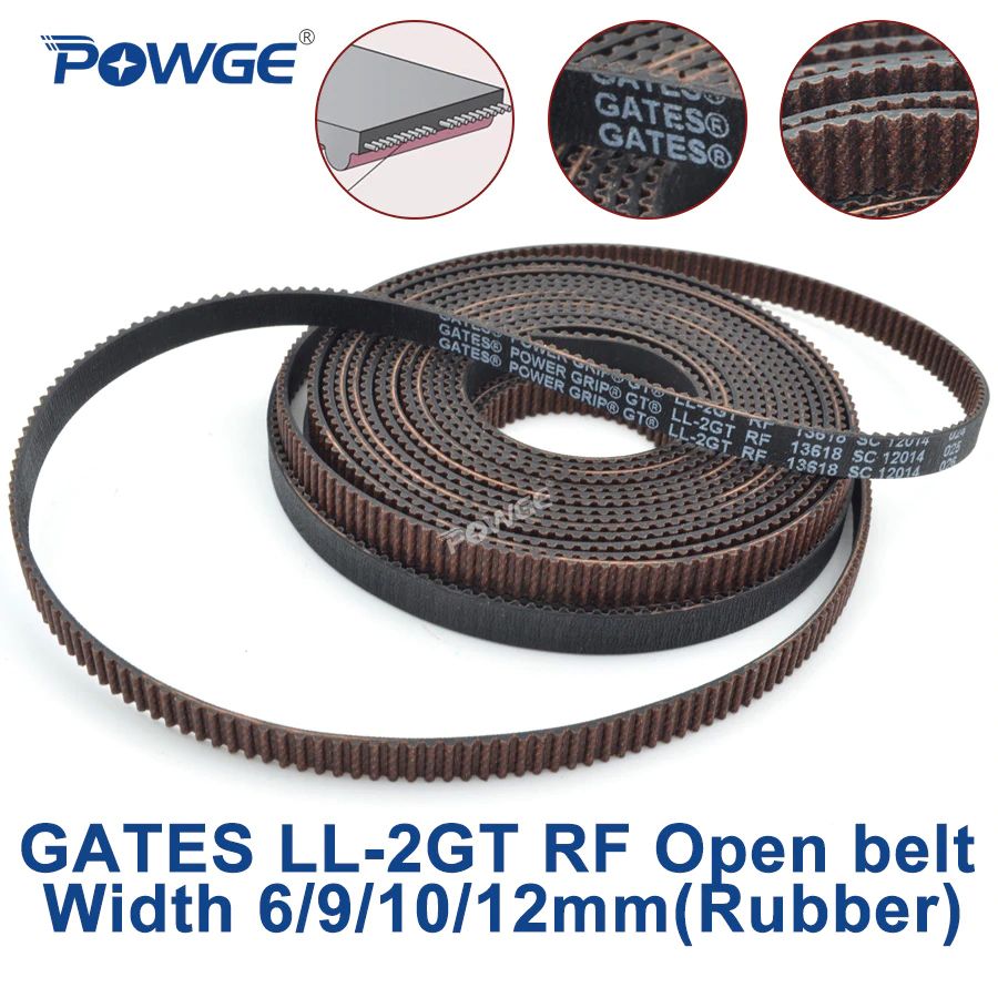 1 Meter GT2 Zahnriemen Gates LL2GT RF 10mm
