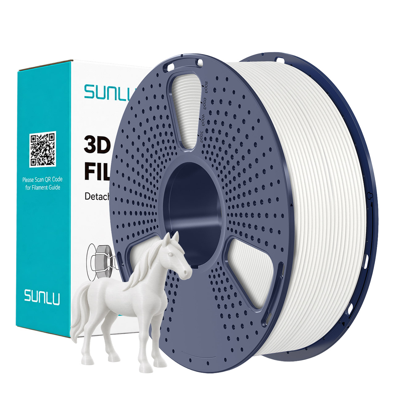 Sunlu PLA Filament White 1.75mm 1kg