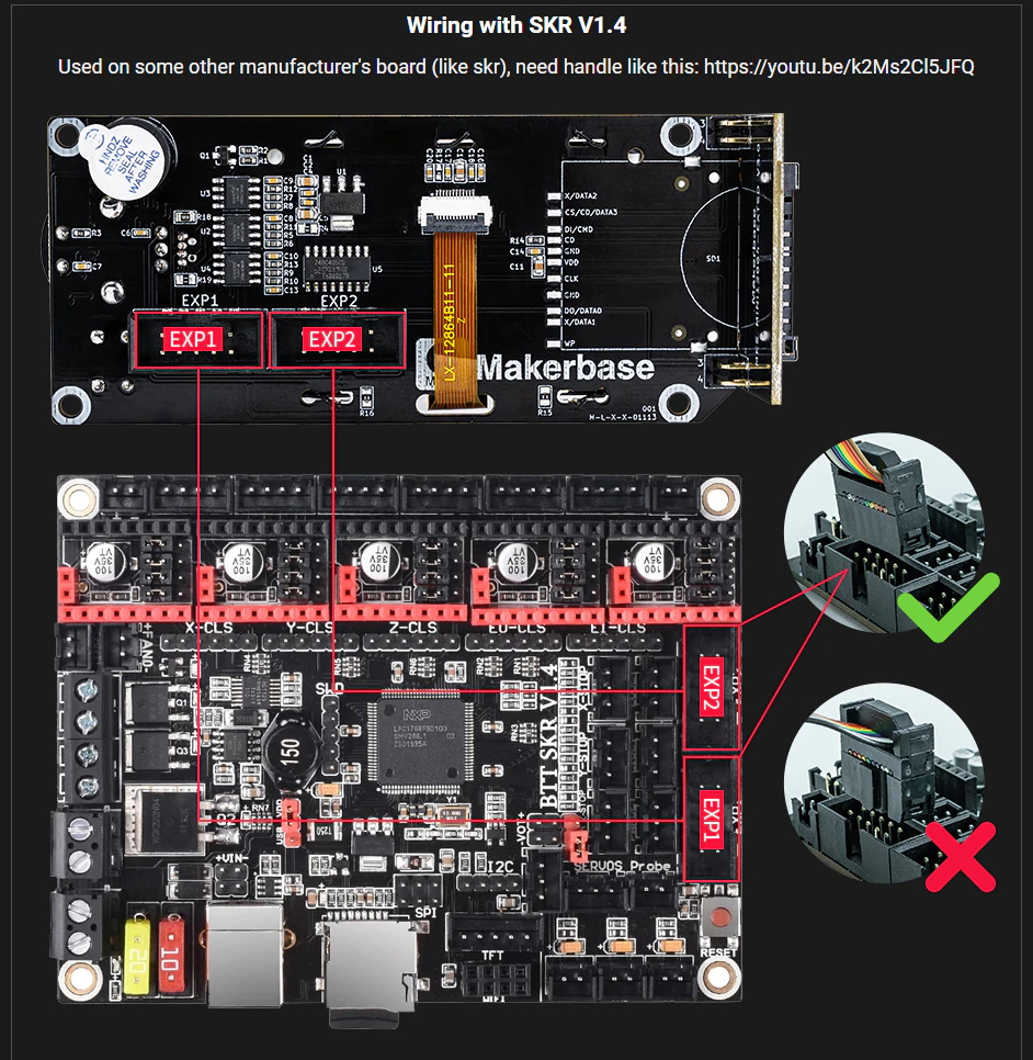 MKS Mini 12864 V3 LCD mit vorderem SD-Slot