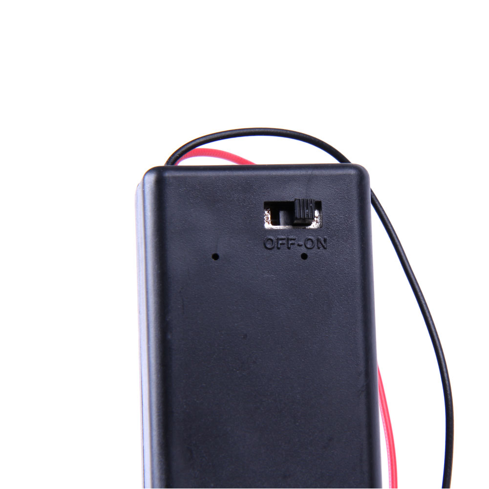Gehäuse für 9V Batterien mit Ein/Aus-Schalter