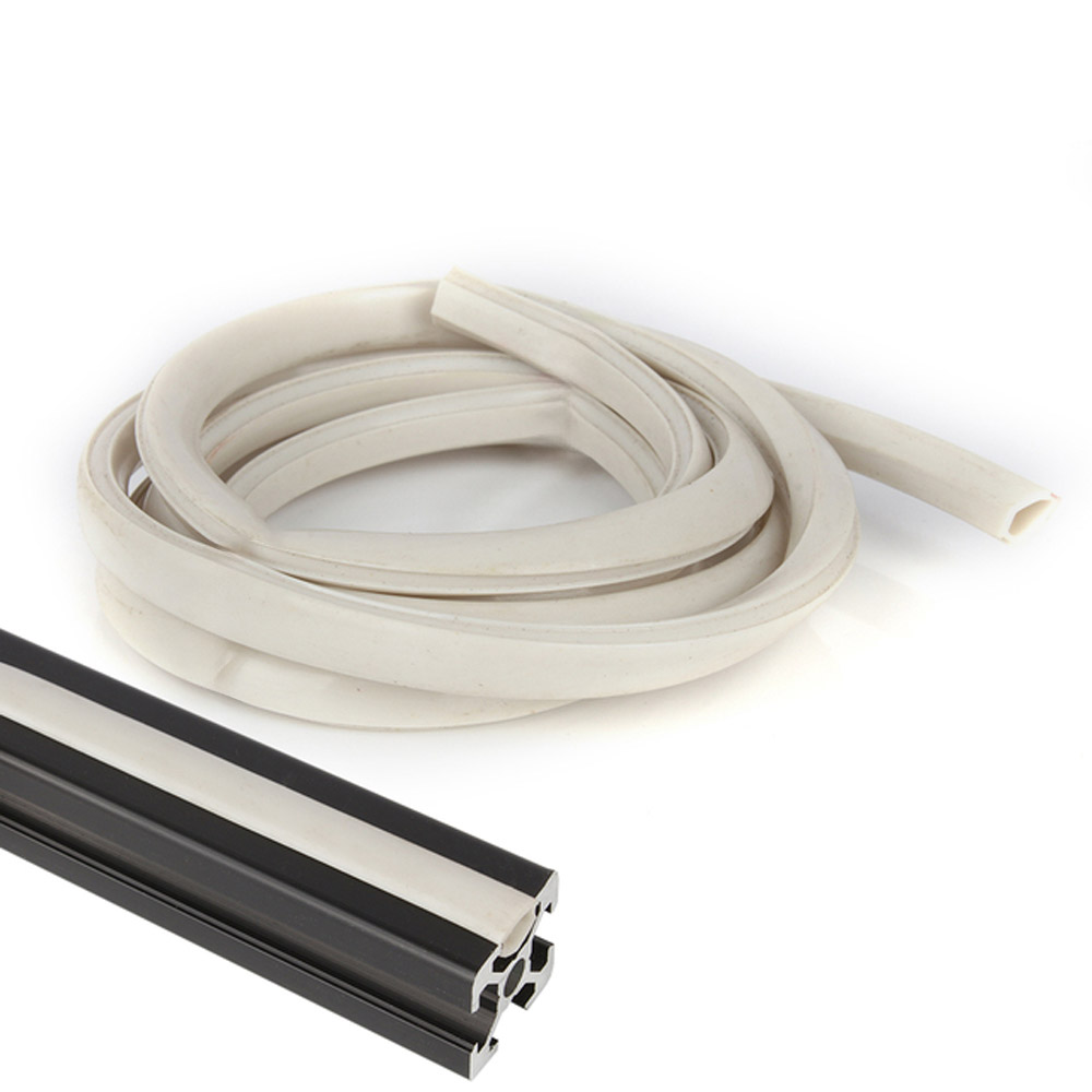 10 Meter Abdeckung  für 2020 V-Slot Aluminiumprofile (weiss) Nut 6
