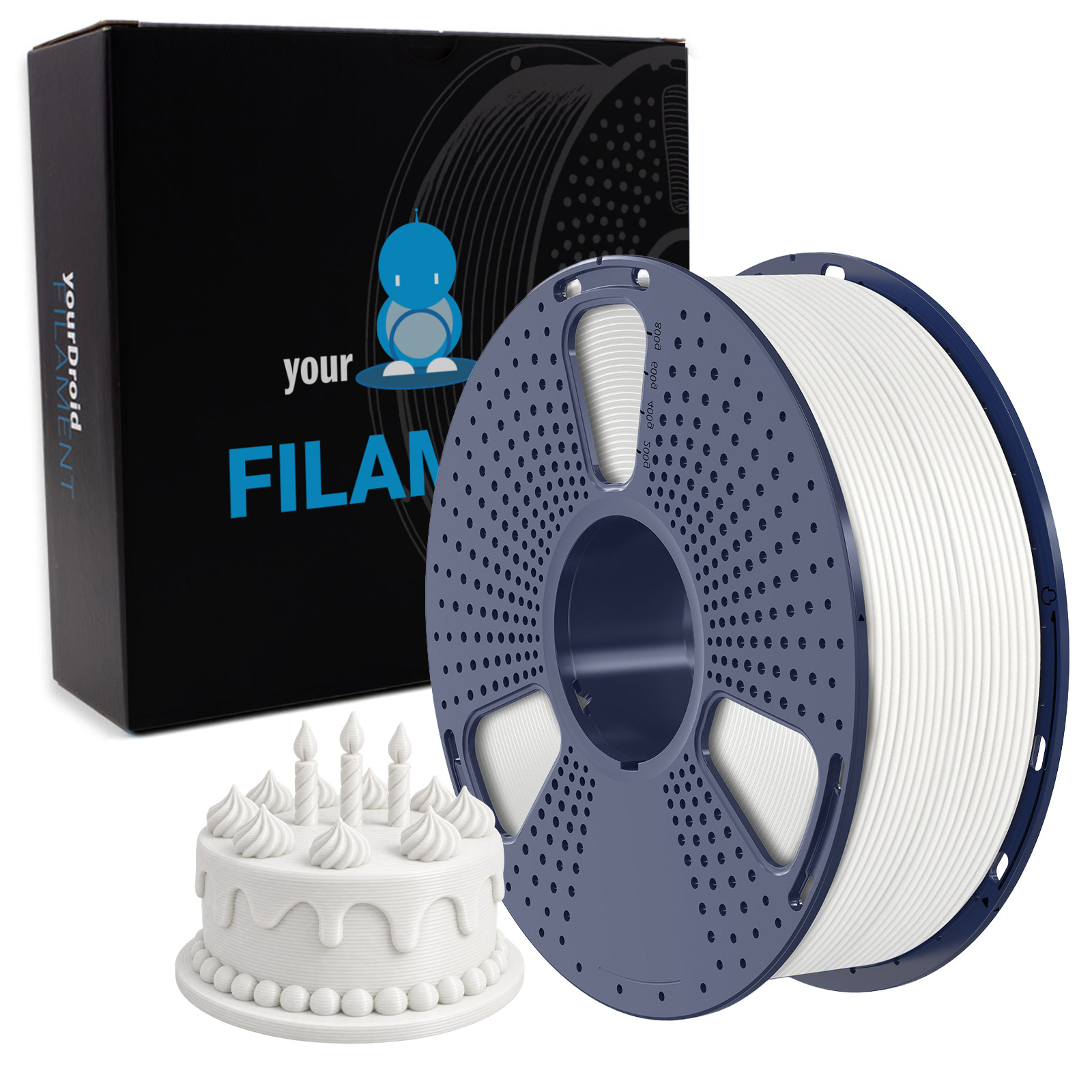 YourDroid ASA Filament Weiss 1.75mm 1kg