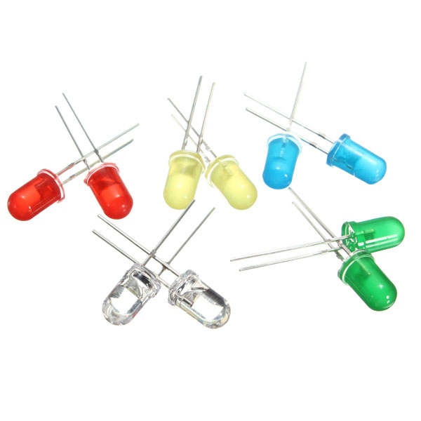 300 bunte 5mm 3mm LEDs im Kunststoffkasten sortiert