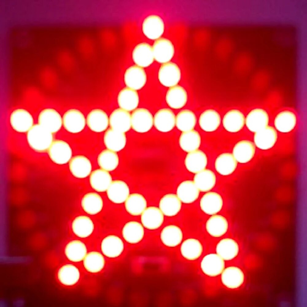 Bausatz LED-Lauflicht Stern Pentagram