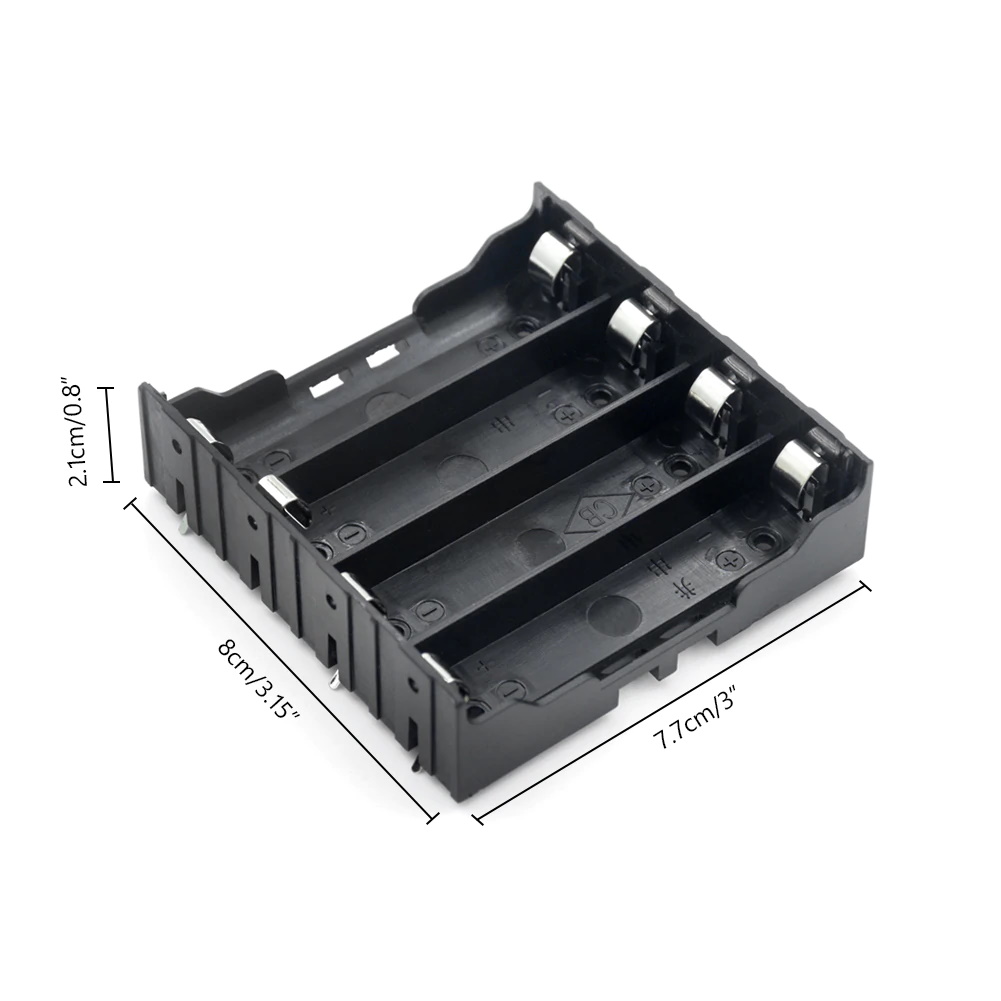 Batteriehalter 4x 18650 Batterien 3.7V