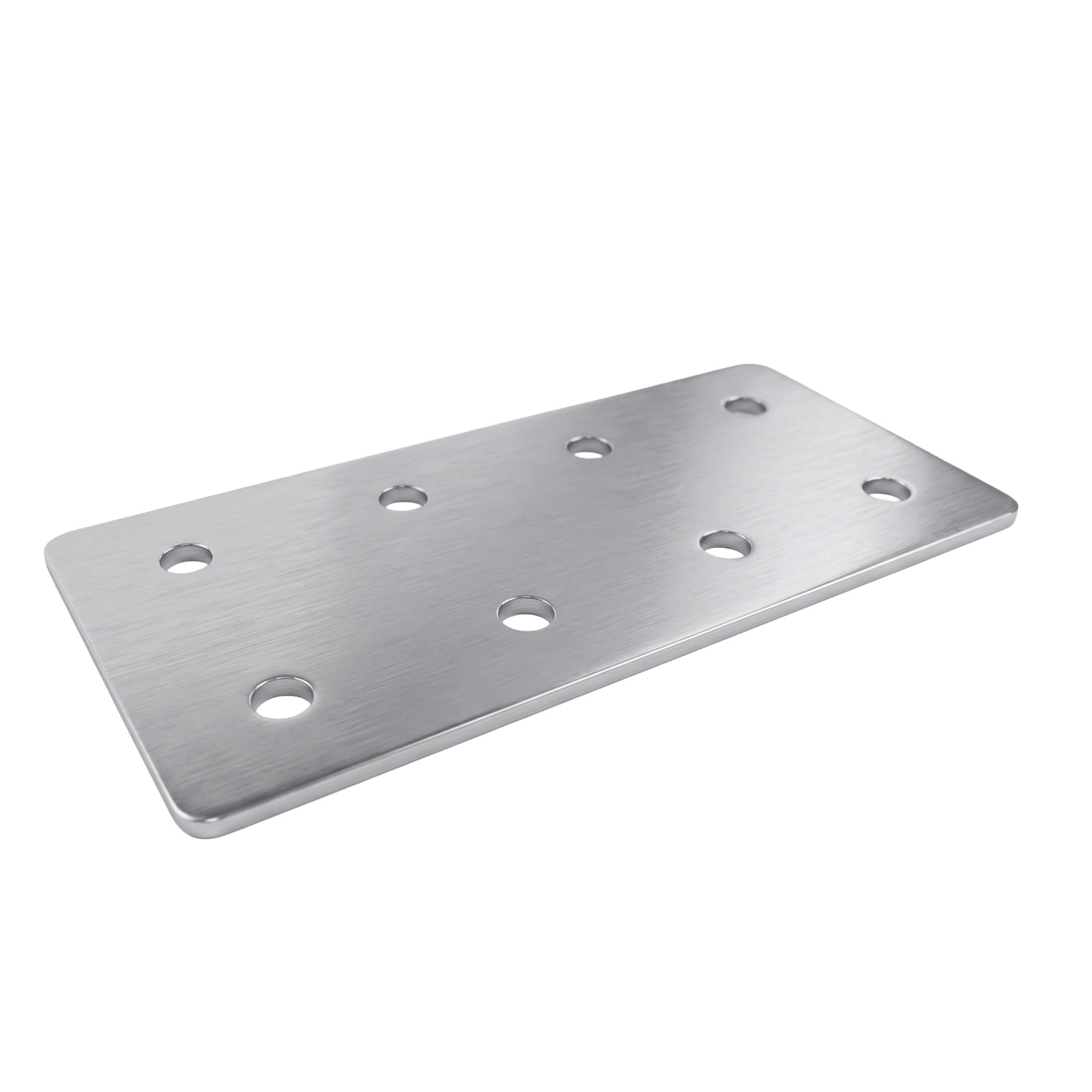 Montageplatte 2024 für Aluminiumprofile Silber