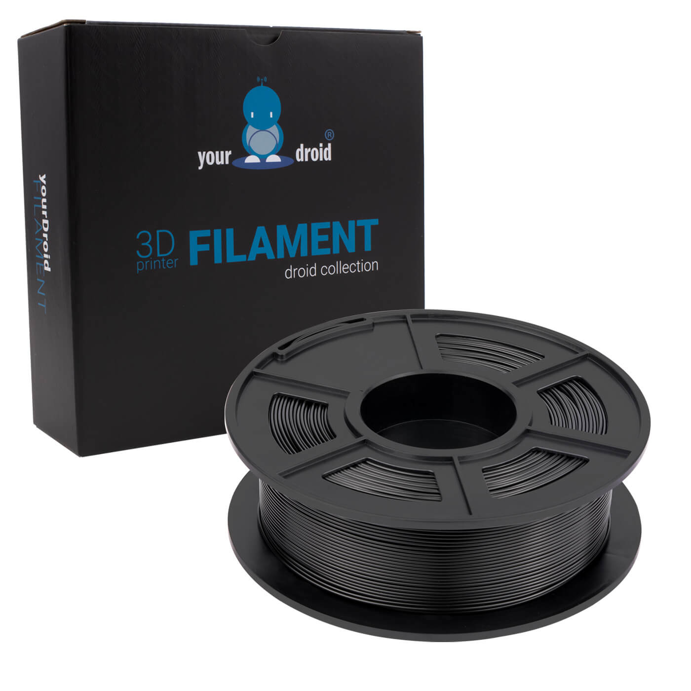 yourDroid easy PA6 Nylon Filament Schwarz 1.75mm 1kg