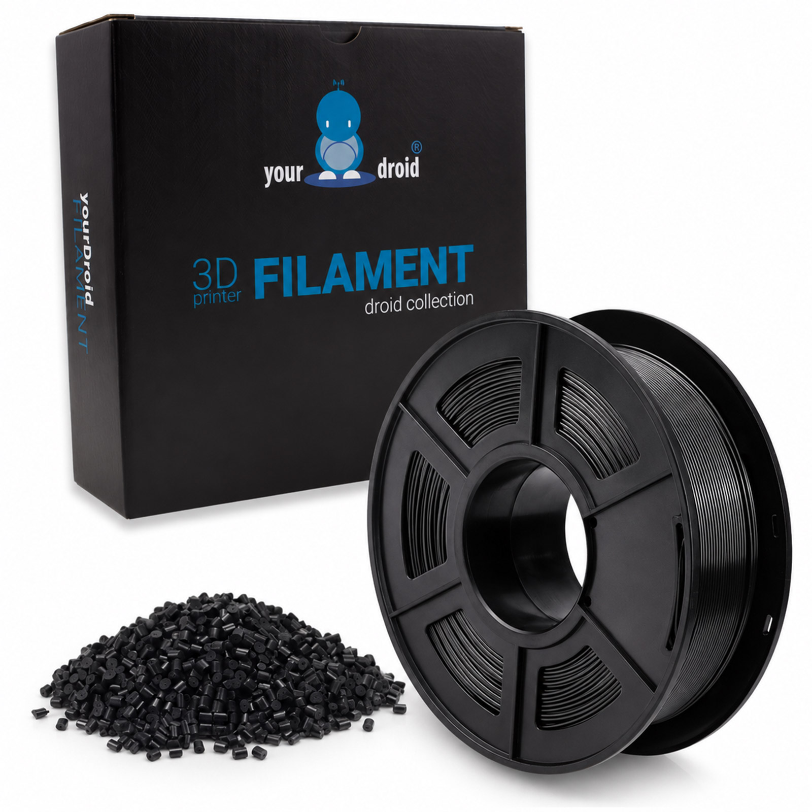 yourDroid PETG-CF Filament Carbon 1.75mm 1kg