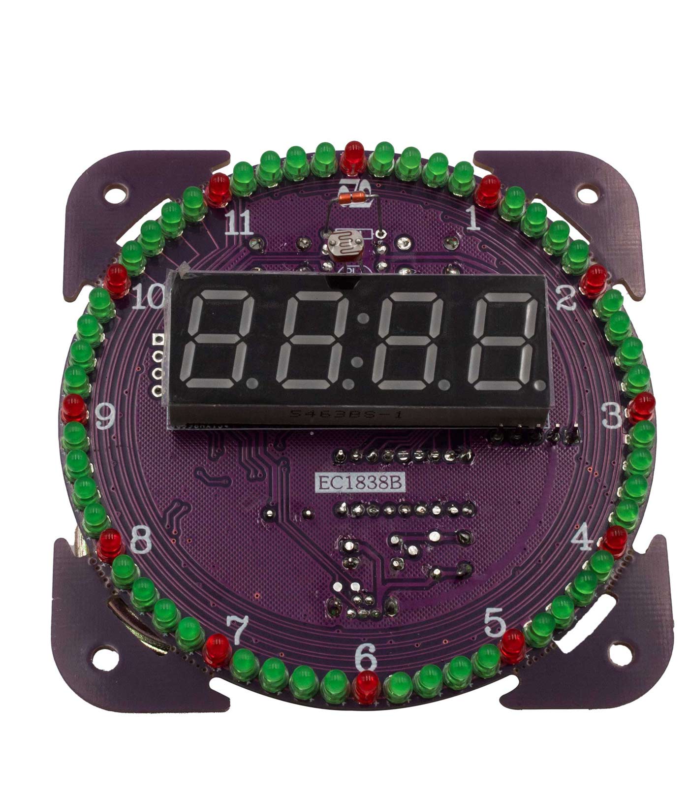 Bausatz Rotation LED Uhr DS1302 mit Gehäuse