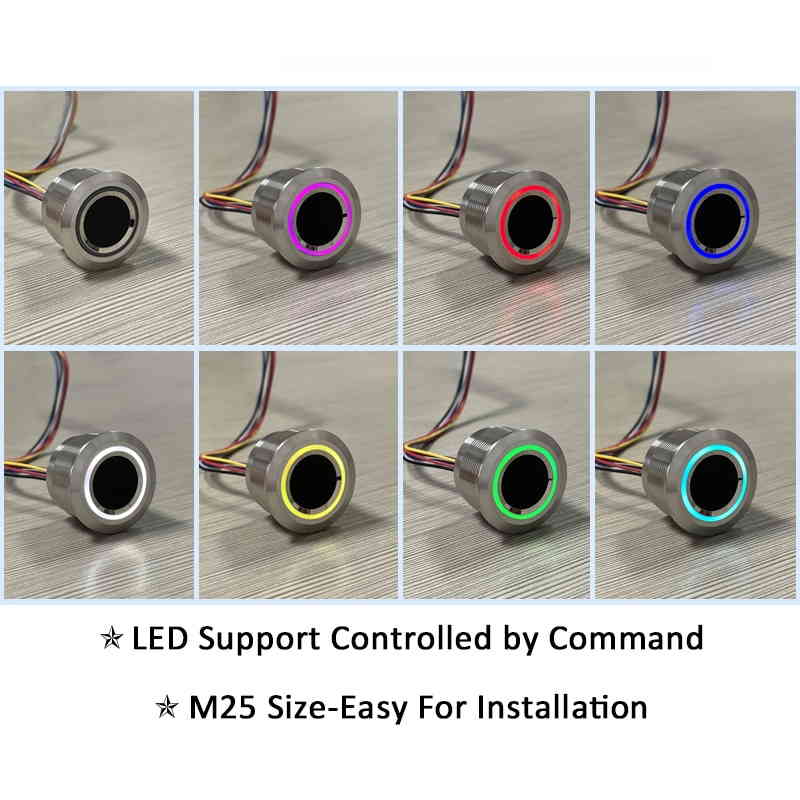 Fingerabdrucksensor R503 mit RGB Ring Anzeige