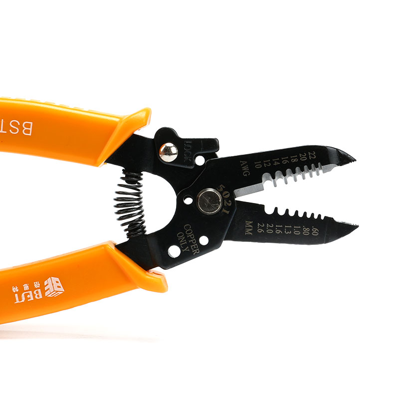 BST-5021 Abisolierzange für 0.6-2.6mm² 10-22 AWG Kabel