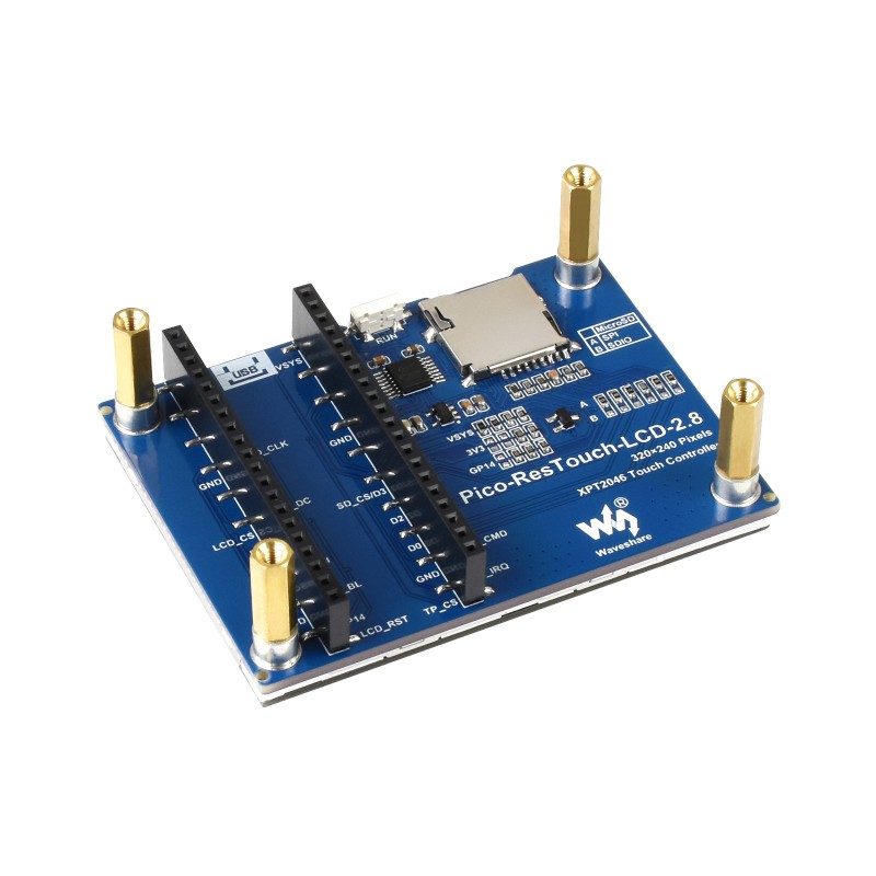 Waveshare 2.8" Touch Display Modul für Raspberry Pi Pico