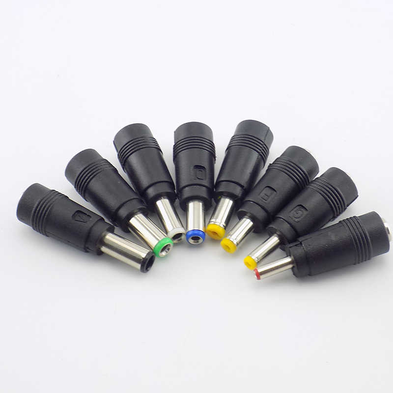 8x DC Adapter Set 5.5x2.1mm Male zu Female – Netzteilstecker Konverter Kit